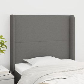 Kopfteil mit dunkelgrauen Stoffohren 93x16x118/128 cm von vidaXL, Kopf- und Fußteile - Ref: Foro24-3119283, Preis: 74,96 €, R...
