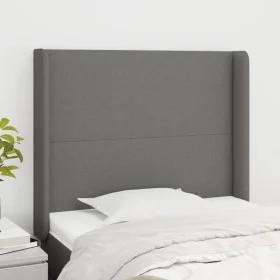 Kopfteil mit dunkelgrauen Stoffohren 93x16x118/128 cm von vidaXL, Kopf- und Fußteile - Ref: Foro24-3119283, Preis: 74,09 €, R...