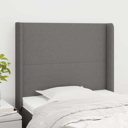 Kopfteil mit dunkelgrauen Stoffohren 93x16x118/128 cm von vidaXL, Kopf- und Fußteile - Ref: Foro24-3119283, Preis: 74,96 €, R...