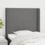 Kopfteil mit dunkelgrauen Stoffohren 93x16x118/128 cm von vidaXL, Kopf- und Fußteile - Ref: Foro24-3119283, Preis: 74,96 €, R...