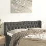Kopfteil aus dunkelgrauem Samt, 147 x 16 x 78/88 cm von vidaXL, Kopf- und Fußteile - Ref: Foro24-3119153, Preis: 83,16 €, Rab...