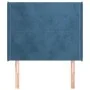 Kopfteil mit dunkelblauen Samtohren 103x16x118/128 cm von vidaXL, Kopf- und Fußteile - Ref: Foro24-3119346, Preis: 79,22 €, R...
