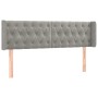 Hellgraues Samtkopfteil 163x16x78/88 cm von vidaXL, Kopf- und Fußteile - Ref: Foro24-3119158, Preis: 84,06 €, Rabatt: %