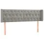 Hellgraues Samtkopfteil 163x16x78/88 cm von vidaXL, Kopf- und Fußteile - Ref: Foro24-3119158, Preis: 82,86 €, Rabatt: %