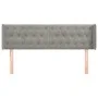 Hellgraues Samtkopfteil 163x16x78/88 cm von vidaXL, Kopf- und Fußteile - Ref: Foro24-3119158, Preis: 82,86 €, Rabatt: %