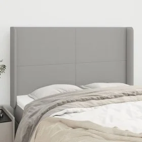 Kopfteil mit hellgrauen Stoffohren 147x16x118/128 cm von vidaXL, Kopf- und Fußteile - Ref: Foro24-3119298, Preis: 123,46 €, R...