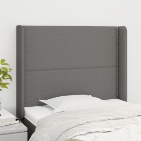 Kopfteil mit dunkelgrauen Stoffohren 103x16x118/128 cm von vidaXL, Kopf- und Fußteile - Ref: Foro24-3119431, Preis: 61,99 €, ...