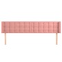 Rosa Samtkopfteil 203x16x78/88 cm von vidaXL, Kopf- und Fußteile - Ref: Foro24-3119273, Preis: 75,10 €, Rabatt: %