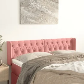 Rosa Samtkopfteil 163x16x78/88 cm von vidaXL, Kopf- und Fußteile - Ref: Foro24-3119163, Preis: 77,03 €, Rabatt: %