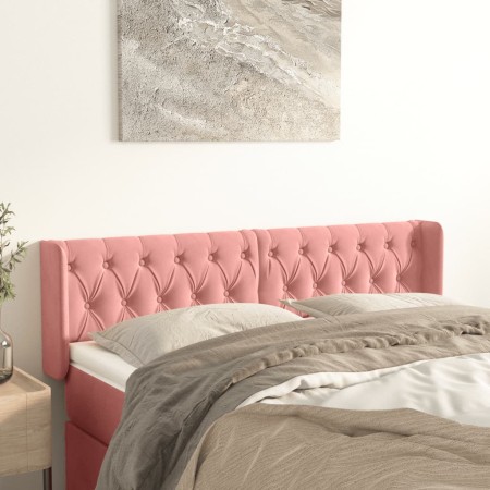 Rosa Samtkopfteil 163x16x78/88 cm von vidaXL, Kopf- und Fußteile - Ref: Foro24-3119163, Preis: 82,27 €, Rabatt: %