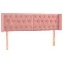 Cabecero de terciopelo rosa 163x16x78/88 cm de vidaXL, Cabeceros y pies de cama - Ref: Foro24-3119163, Precio: 77,00 €, Descu...