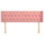 Rosa Samtkopfteil 163x16x78/88 cm von vidaXL, Kopf- und Fußteile - Ref: Foro24-3119163, Preis: 82,27 €, Rabatt: %