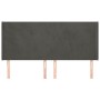 Headboard with dark gray velvet ears 183x16x118/128 cm by vidaXL, Headboards and footboards - Ref: Foro24-3119361, Price: 115...