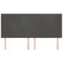 Headboard with dark gray velvet ears 183x16x118/128 cm by vidaXL, Headboards and footboards - Ref: Foro24-3119361, Price: 113...