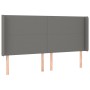 Kopfteil mit dunkelgrauen Stoffohren 203x16x118/128 cm von vidaXL, Kopf- und Fußteile - Ref: Foro24-3119323, Preis: 136,61 €,...