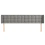 Cabecero de terciopelo gris claro 203x16x78/88 cm de vidaXL, Cabeceros y pies de cama - Ref: Foro24-3119268, Precio: 81,45 €,...