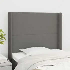 Kopfteil mit dunkelgrauen Stoffohren 103x16x118/128 cm von vidaXL, Kopf- und Fußteile - Ref: Foro24-3119291, Preis: 77,50 €, ...