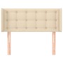 Cabecero de tela color crema 93x16x78/88 cm de vidaXL, Cabeceros y pies de cama - Ref: Foro24-3119189, Precio: 48,62 €, Descu...