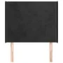 Kopfteil mit Ohren aus schwarzem Samt, 93 x 16 x 118/128 cm von vidaXL, Kopf- und Fußteile - Ref: Foro24-3119338, Preis: 77,2...