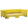 Sofá cama nido terciopelo amarillo 100x200 cm