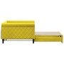 Sofá cama nido terciopelo amarillo 100x200 cm