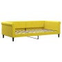 Sofá cama nido terciopelo amarillo 100x200 cm