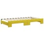 Sofá cama nido terciopelo amarillo 100x200 cm