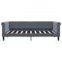 Sofá cama nido terciopelo gris oscuro 90x190 cm