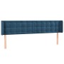 Dunkelblaues Samtkopfteil 203x16x78/88 cm von vidaXL, Kopf- und Fußteile - Ref: Foro24-3119272, Preis: 84,92 €, Rabatt: %