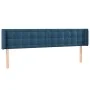 Dunkelblaues Samtkopfteil 203x16x78/88 cm von vidaXL, Kopf- und Fußteile - Ref: Foro24-3119272, Preis: 82,22 €, Rabatt: %