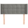 Kopfteil aus dunkelgrauem Samt, 93 x 16 x 78/88 cm von vidaXL, Kopf- und Fußteile - Ref: Foro24-3119239, Preis: 64,18 €, Raba...