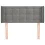 Kopfteil aus dunkelgrauem Samt, 93 x 16 x 78/88 cm von vidaXL, Kopf- und Fußteile - Ref: Foro24-3119239, Preis: 61,44 €, Raba...