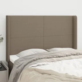 Kopfteil mit Ohren aus taupegrauem Stoff, 147 x 16 x 118/128 cm von vidaXL, Kopf- und Fußteile - Ref: Foro24-3119302, Preis: ...