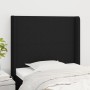 Kopfteil mit Ohren aus schwarzem Stoff, 103 x 16 x 118/128 cm von vidaXL, Kopf- und Fußteile - Ref: Foro24-3119292, Preis: 72...
