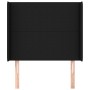 Headboard with black fabric ears 103x16x118/128 cm by vidaXL, Headboards and footboards - Ref: Foro24-3119292, Price: 72,70 €...