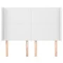 Cabecero con orejas de cuero sintético blanco 147x16x118/128 cm de vidaXL, Cabeceros y pies de cama - Ref: Foro24-3119391, Pr...