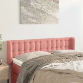 Pink velvet headboard 147x16x78/88 cm by vidaXL, Headboards and footboards - Ref: Foro24-3119255, Price: 80,79 €, Discount: %