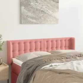 Rosa Samtkopfteil 147x16x78/88 cm von vidaXL, Kopf- und Fußteile - Ref: Foro24-3119255, Preis: 78,12 €, Rabatt: %
