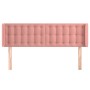 Rosa Samtkopfteil 147x16x78/88 cm von vidaXL, Kopf- und Fußteile - Ref: Foro24-3119255, Preis: 80,79 €, Rabatt: %