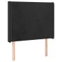 Headboard with black velvet ears 83x16x118/128 cm by vidaXL, Headboards and footboards - Ref: Foro24-3119332, Price: 81,75 €,...