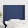 Headboard with blue fabric ears 83x16x118/128 cm by vidaXL, Headboards and footboards - Ref: Foro24-3119280, Price: 74,72 €, ...