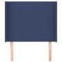 Kopfteil mit blauen Stoffohren 83x16x118/128 cm von vidaXL, Kopf- und Fußteile - Ref: Foro24-3119280, Preis: 76,01 €, Rabatt: %