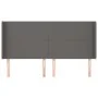Headboard with ears gray synthetic leather 163x16x118/128cm by vidaXL, Headboards and footboards - Ref: Foro24-3119400, Price...