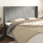 Headboard with light gray velvet ears 183x16x118/128 cm by vidaXL, Headboards and footboards - Ref: Foro24-3119360, Price: 11...