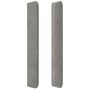 Kopfteil mit hellgrauen Samtohren 183x16x118/128 cm von vidaXL, Kopf- und Fußteile - Ref: Foro24-3119360, Preis: 113,78 €, Ra...