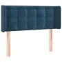 Cabecero de terciopelo azul oscuro 93x16x78/88 cm de vidaXL, Cabeceros y pies de cama - Ref: Foro24-3119242, Precio: 52,59 €,...
