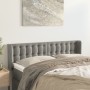 Hellgraues Samtkopfteil 147x16x78/88 cm von vidaXL, Kopf- und Fußteile - Ref: Foro24-3119250, Preis: 80,79 €, Rabatt: %