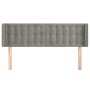 Hellgraues Samtkopfteil 147x16x78/88 cm von vidaXL, Kopf- und Fußteile - Ref: Foro24-3119250, Preis: 80,79 €, Rabatt: %