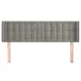 Hellgraues Samtkopfteil 147x16x78/88 cm von vidaXL, Kopf- und Fußteile - Ref: Foro24-3119250, Preis: 78,48 €, Rabatt: %