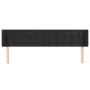 Kopfteil aus schwarzem Samt, 203 x 16 x 78/88 cm von vidaXL, Kopf- und Fußteile - Ref: Foro24-3119270, Preis: 69,56 €, Rabatt: %